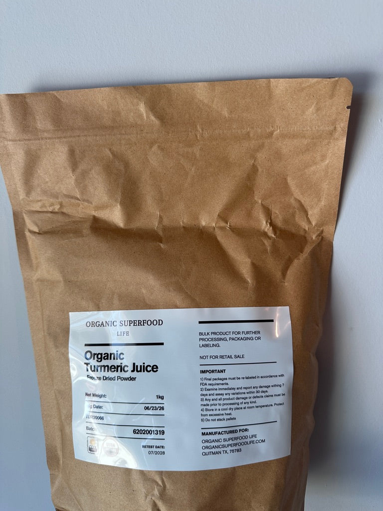 Organic Freeze-Dried Turmeric Juice Powder