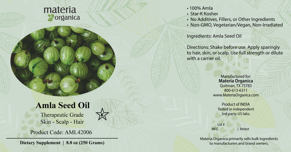 Amla Seed Oil, Item #AML42006 (8.8 oz / 250 g)