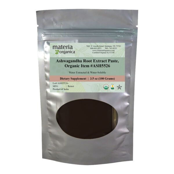 Ashwagandha Root Extract Paste, Organic Item #ASH31014 (3.5 oz / 100 g)