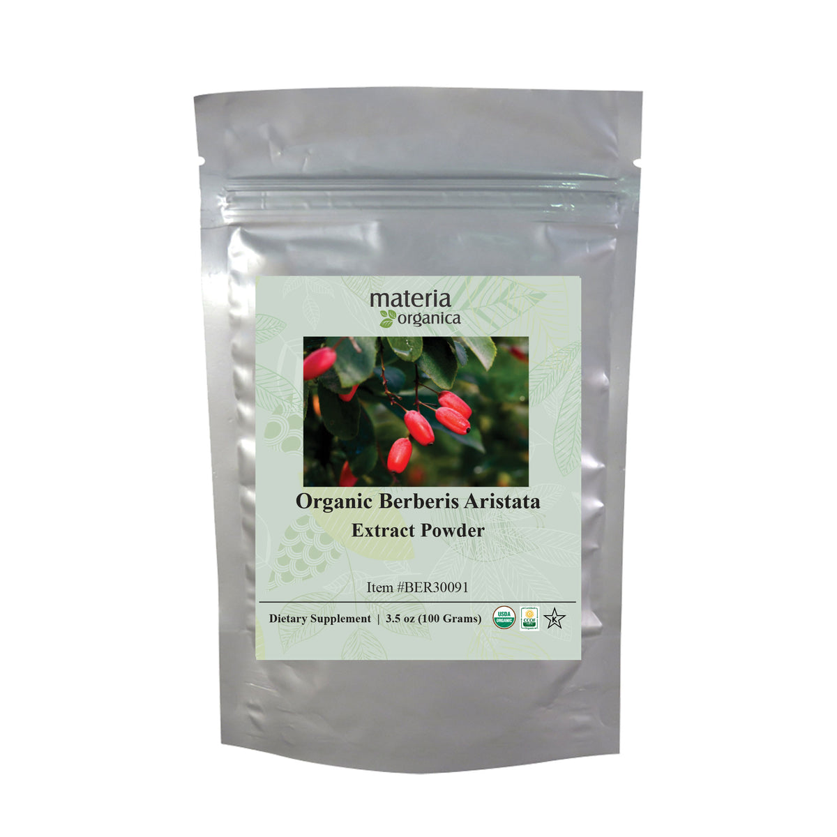 Organic Berberis Aristata Extract Powder - 55% Berberine (100g)