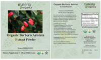 Organic Berberis Aristata Extract Powder - 55% Berberine (100g)