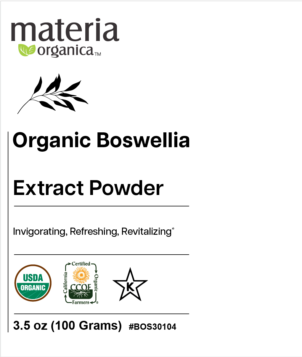 Organic Boswellia Serrata Extract Powder - 65% Boswellic Acid (3.5 oz / 100g)