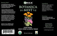 Botanica Mist Biodynamic Functional Body Spray & Gentle Toner (3.34 oz / 99 ml)