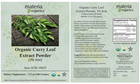 Organic Curry Leaf Extract Powder - 3% Natural Iron (100g)