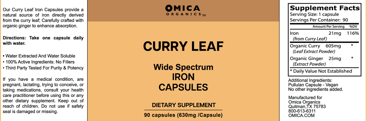 Curry Leaf (Iron Capsules) 90ct
