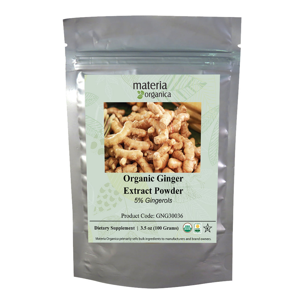 Ginger Extract Powder 5% Gingerol, Organic Item #GNG30036 (3.5 oz / 100 g)
