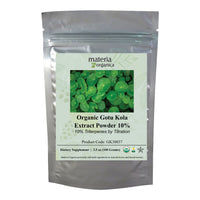 Organic Gotu Kola Extract Powder, 10% Triterpenes (100g)