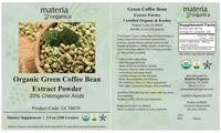 Organic Green Coffee Bean Extract Powder, 20% Chlorogenic Acids (100g)