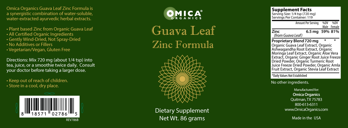 Guava Leaf Zinc Formula (3 oz / 86 g)