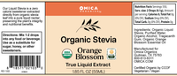 Stevia Liquid, Organic Orange Blossom (formerly "Sweet Blossom", 1.85 fl oz)