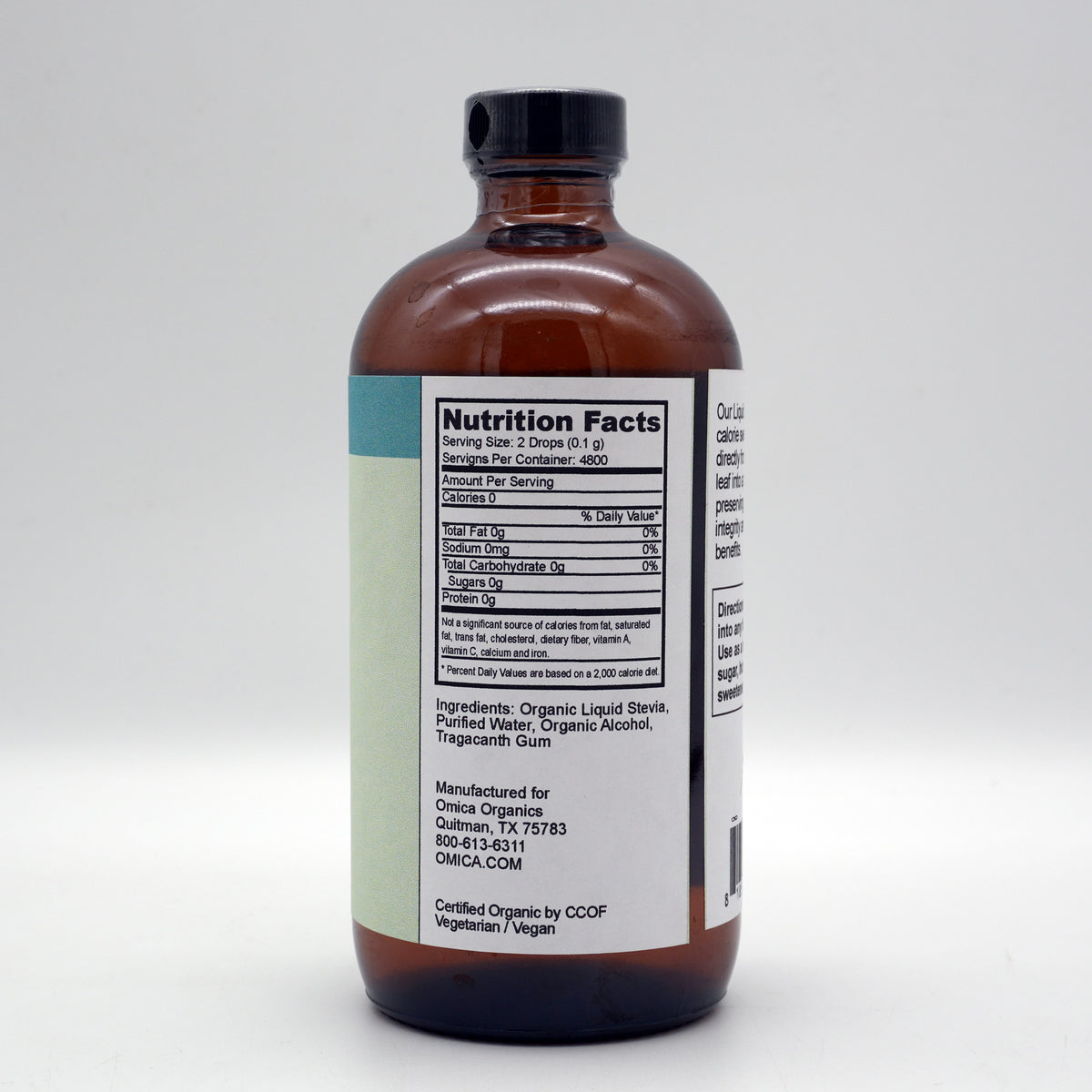 Organic Liquid Stevia - Original (16 fl oz) Bulk Size