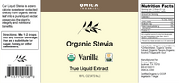 Organic Liquid Stevia - Vanilla (16 fl oz) Bulk Size