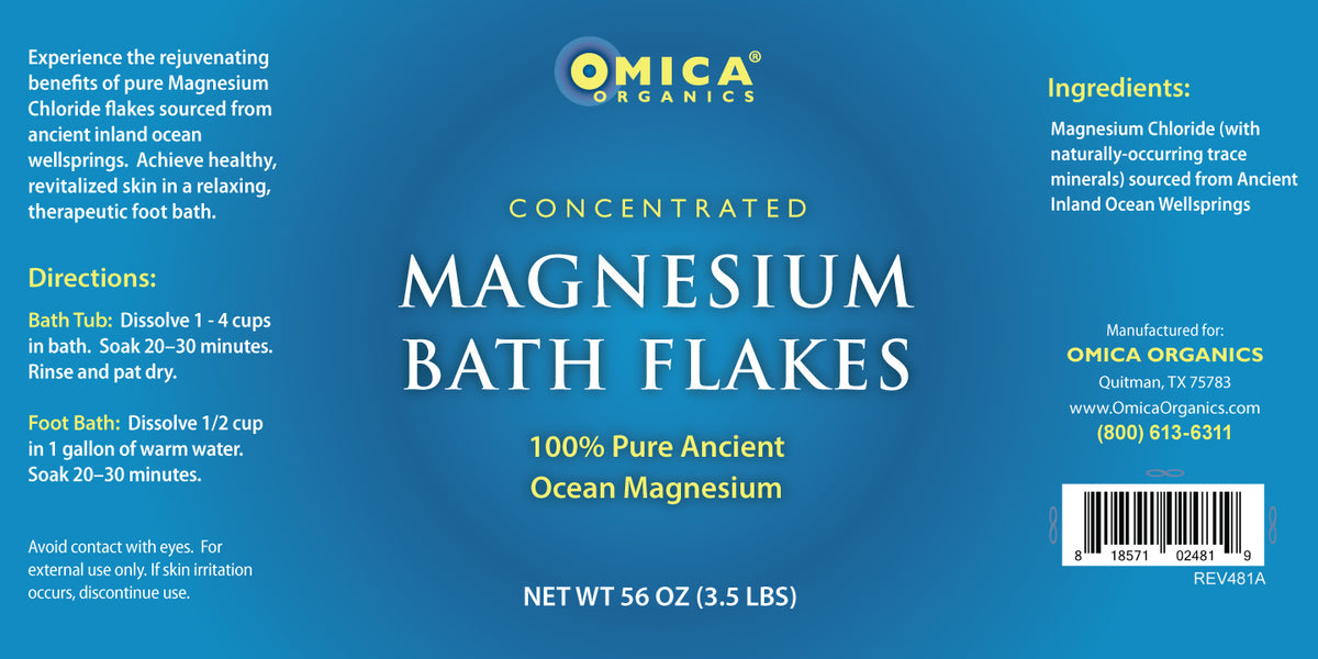 Pure Magnesium Bath Flakes (1.6 lb - 6.5 lb) **