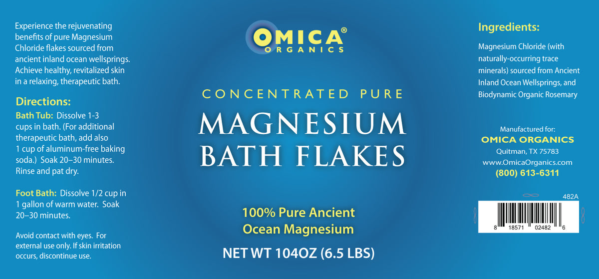 Pure Magnesium Bath Flakes (1.6 lb - 6.5 lb) **