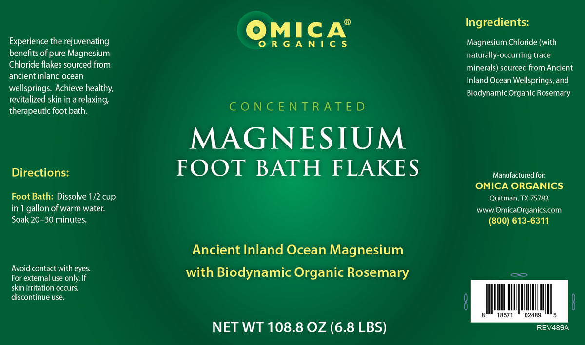 Magnesium Flakes with Biodynamic Organic Rosemary (1.6 lb - 6.8 lb) **
