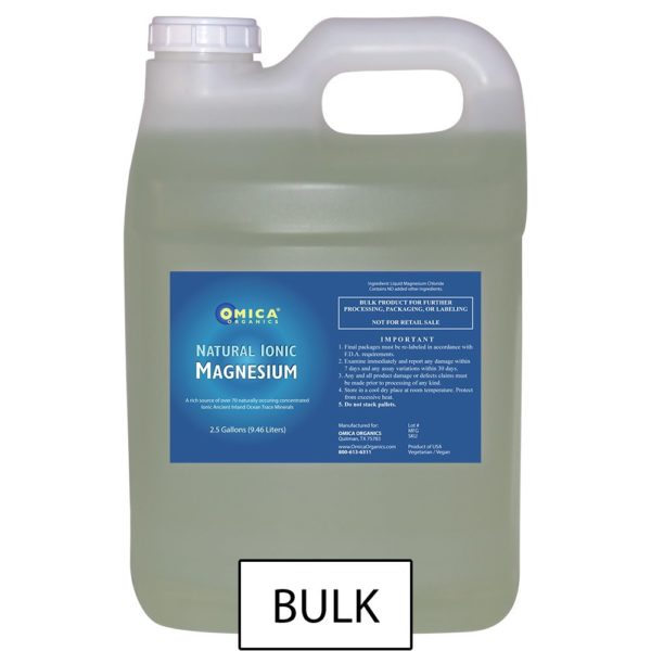 Natural Ionic Magnesium Liquid - 70+ Trace Minerals (1 Gallon Bulk)