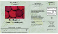 Red Beetroot Juice Powder, Item # RBT40058 (3.5 oz / 100 g)