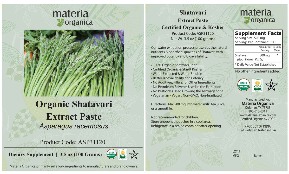 Organic Shatavari Extract Paste (100g)