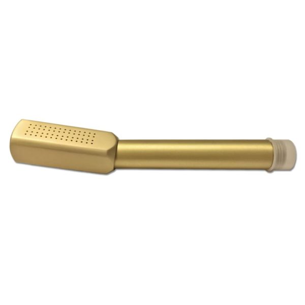 Handheld Shower Head - Natural Brass Finish - Angled Design