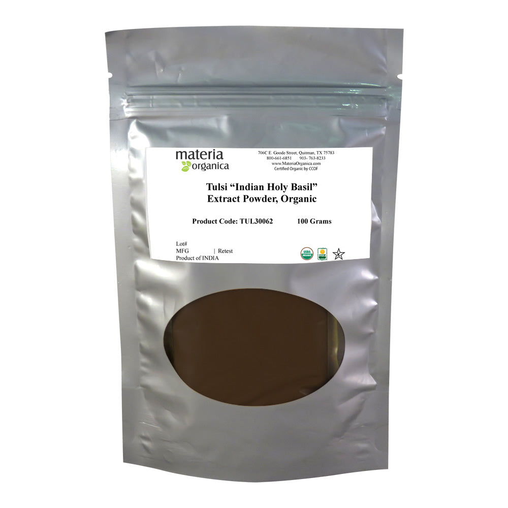 SKIP: Tulsi “Indian Holy Basil” Powder, Organic Item #TUL30062 (3.5 oz / 100 g)