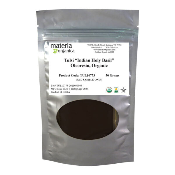 Tulsi “Indian Holy Basil” Paste, Organic Item #TUL31061 (3.5 oz / 100 g)