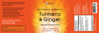 Turmeric & Ginger Ayurvedic Extract Formula (90 Capsules)