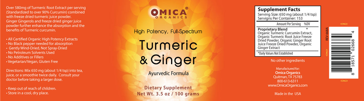 Turmeric & Ginger Ayurvedic Formula