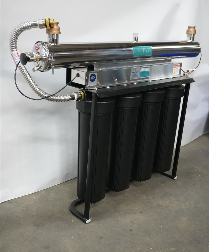 UV Water Purifier 20 GPM - USA Manufactured NSF Approved - with Flex Connector
